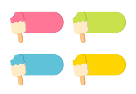 Ice cream with place for your text, vector eps10 illustrationのイラスト素材