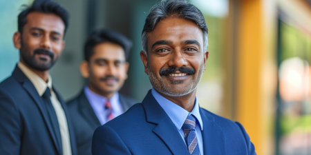 Group of successful Indian businessmenの素材