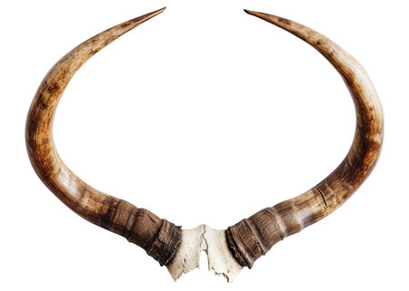 Horns isolated on white backgroundの素材