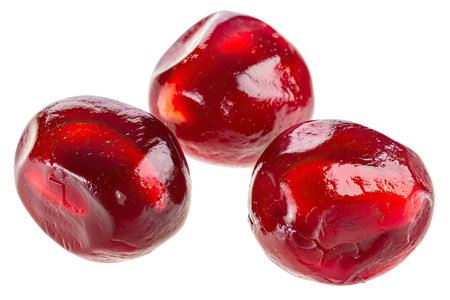 Pomegranate seed isolated on white backgroundの素材