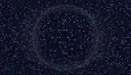 Abstract digital technology background, blue hexagons patternのイラスト素材