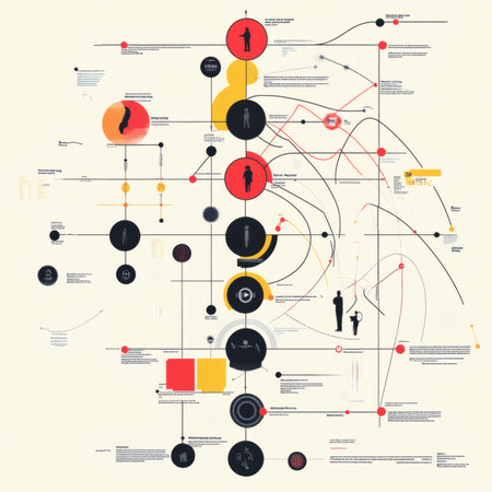 Infographic timeline template. Can be used for workflow layout, diagram, number options, web design. Vector illustrationの素材