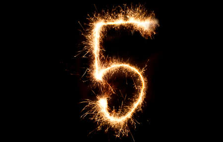 anniversary number fiveの写真素材