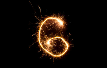 anniversary numbersixの写真素材