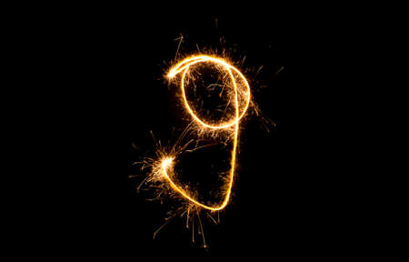 anniversary number nineの写真素材