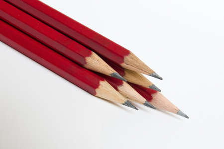pencils forming a sharp tipの写真素材