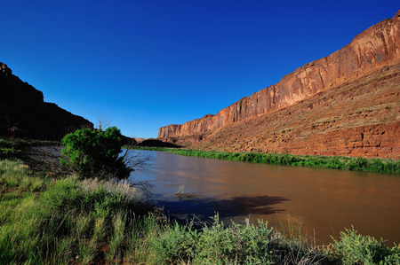 Colorado River in the Moab, Utah area.の写真素材