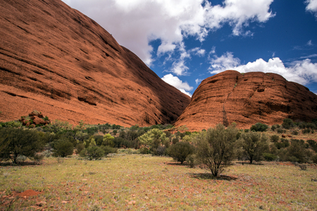 A moutain rock formation in Australia called Kata Tjutaの写真素材