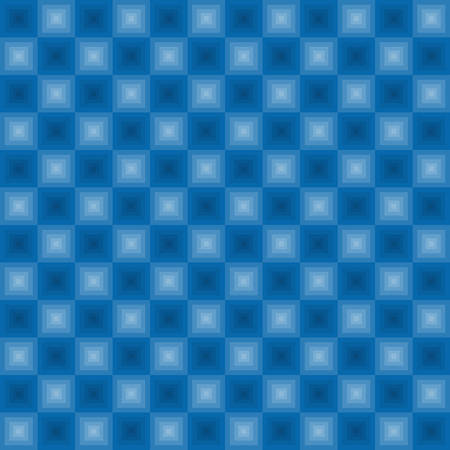 Neon squares vector seamless pattern in icy blue colorのイラスト素材
