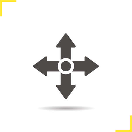 Delivery icon. Drop shadow silhouette symbol. Goods shipping sign. Vector isolated illustrationのイラスト素材