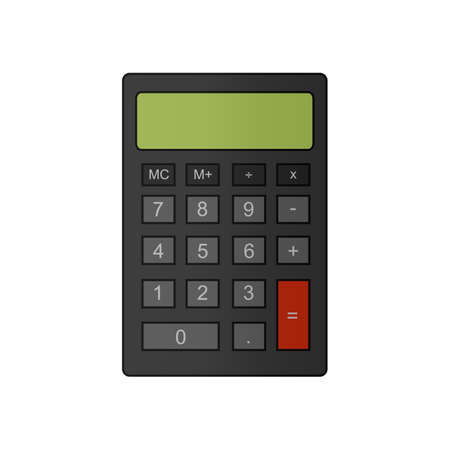 Classic calculator. Isolated color vector illustrationのイラスト素材