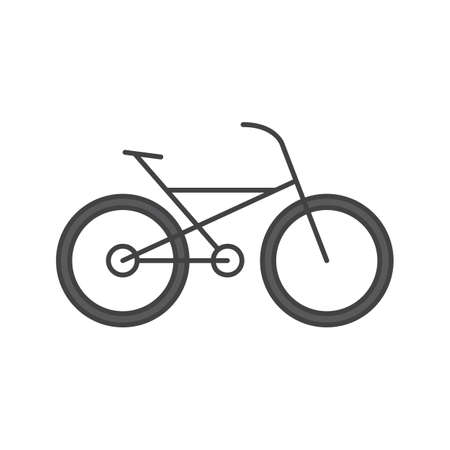 Bike color icon. Bicycle. Isolated illustrationのイラスト素材
