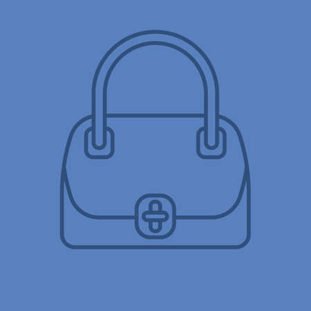 Women's handbag linear iconのイラスト素材