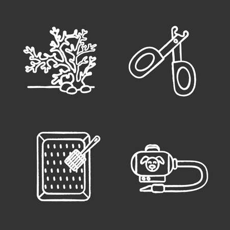 Pets supplies icons setのイラスト素材