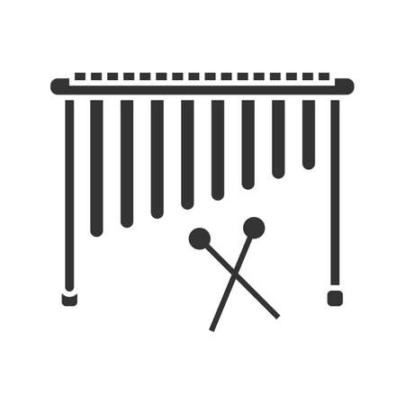 Marimba Glyph Icon Silhouette Symbol Negative Space Vector Isolated Illustrationのイラスト素材 イメージマート