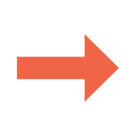 Forward arrow glyph color icon. Next. Right arrow. Motion. Silhouette symbol on white background...