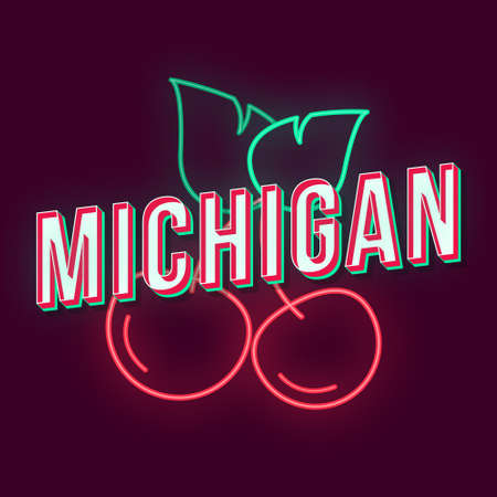Michigan Vintage 3d Vector Lettering Retro Bold Font Typeface