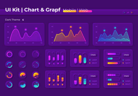 Infographic UI elements kitのイラスト素材