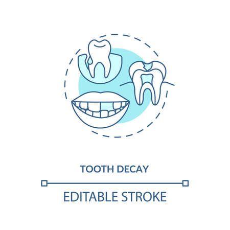 Vector of Tooth decay concept icon. - ID:1-155818946 - Royalty Free ...