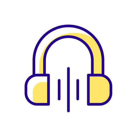 Volume RGB color icon. Reducing level of music playing. Editing media content playing. Mobile interface creation process. Isolated vector illustrationのイラスト素材