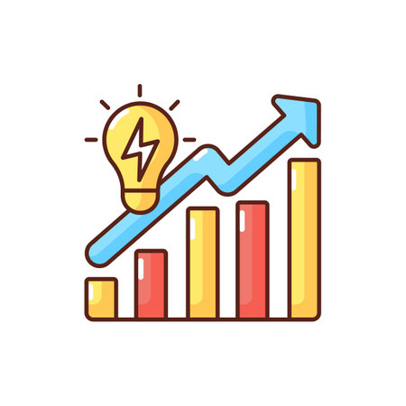 Wasteful energy consumption RGB color icon. Using electricity with no reason. Reducing amount of resources. People killing planet. Isolated vector illustrationのイラスト素材