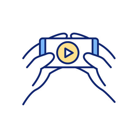 At-home online courses RGB color icon. Digital education platform. Free online classes. Comfortable learning environment. Education without leaving house. Isolated vector illustrationのイラスト素材