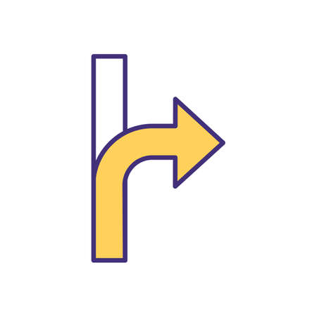 Navigation device RGB color icon. GPS location tracking. App in smartphone, watch. Calculating geographical position. Smart watch map. Global navigation satellite system. Isolated vector illustrationのイラスト素材