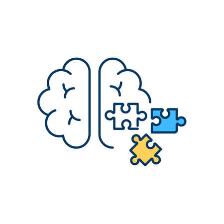 Attention deficit disorder RGB color icon. Behavior problems. Being easily distracted. Difficulty...