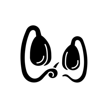 Soy sprouts black glyph icon. Culinary ingredient growing. Healthy micro greens. Vegetarian meals preparing. Natural soy beans. Silhouette symbol on white space. Vector isolated illustrationのイラスト素材