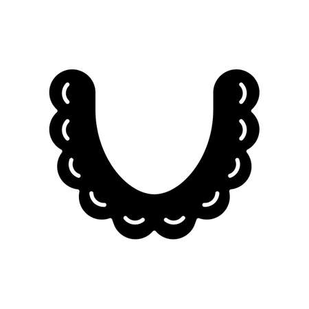 Teeth aligners black glyph icon. Straightening teeth equipment. Orthodontic device for healthy teeth. Tight-fitting appliance. Silhouette symbol on white space. Vector isolated illustrationのイラスト素材