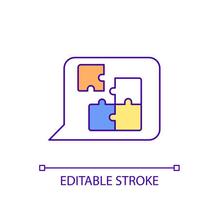 Coping mechanism for mental health RGB color icon. Handling emotions. Coping skill development. Isolated vector illustration. Simple filled line drawing. Editable stroke. Arial font used