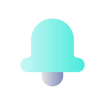 Notification flat gradient color ui icon. Adjusting ringer volume. alarm clock. ring mode. simple...