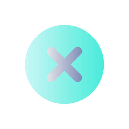 Delete button flat gradient color ui icon. alert error. toolbar control. Cancel upload. menu...