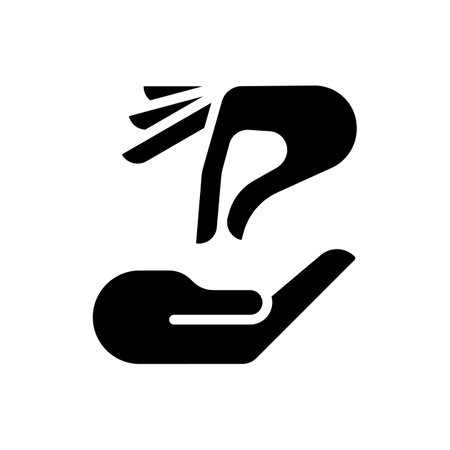 Giving and taking hands black glyph icon. Help to poor people. interaction process. Charity and help. Silhouette symbol on white space. solid pictogram. Vector isolated illustrationのイラスト素材