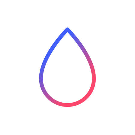 Blur pixel perfect gradient linear ui icon. photo editor. Bokeh effect for image. Photography retouch. Line color user interface symbol. Modern style pictogram. Vector isolated outline illustrationのイラスト素材