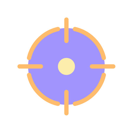 Aim pixel perfect flat gradient color ui icon. Focus on business target. Corporate goals reaching. simple filled pictogram. GUI, UX design for mobile application. Vector isolated RGB illustrationのイラスト素材