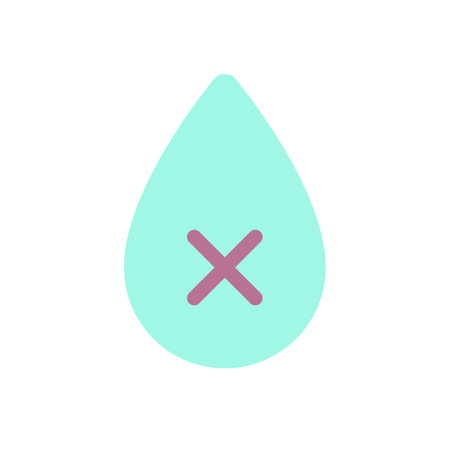 Dehydration flat color ui icon. liquid loss. Restriction and prohibition. unhealthy condition. Simple filled element for mobile app. Colorful solid pictogram. Vector isolated RGB illustrationのイラスト素材