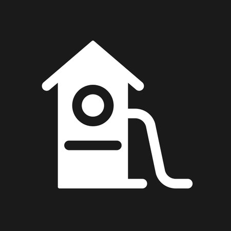 Playground location dark mode glyph ui icon. Play park for children. user interface design. White silhouette symbol on black space. Solid pictogram for web, mobile. Vector isolated illustrationのイラスト素材