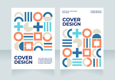Vaccination importance promotional blank brochure layout design. Vertical poster template set with empty copy space for text. Premade corporate reports collection. Editable flyer paper pagesのイラスト素材