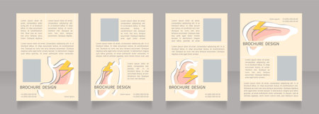 Internal prevention organs disorders blank brochure layout design. Vertical poster template set with empty copy space for text. Premade corporate reports collection. Editable flyer paper pagesのイラスト素材