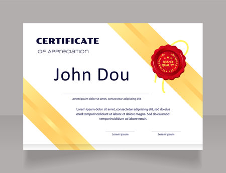 Data analytics certificate design template. Vector diploma with customized copyspace and borders. Printable document for awards and recognition. Syncopate, Poller One, Arial Regular fonts usedのイラスト素材