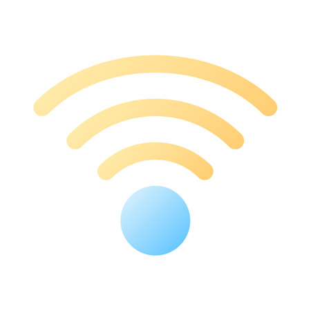 Wireless internet pixel perfect flat gradient color ui icon. Access to the Internet. Hotel service. simple filled pictogram. GUI, UX design for mobile application. Vector isolated RGB illustrationのイラスト素材