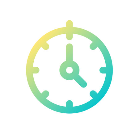 Stopwatch pixel perfect gradient linear ui icon. time management skills. measure software. Line color user interface symbol. Modern style pictogram. Vector isolated outline illustrationのイラスト素材