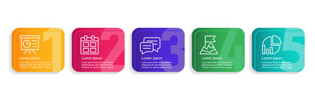 Corporate growth strategy infographic chart design template. Editable infochart with icons. Instructional graphics with 5 step sequence. visual data presentation. Arial Regular font usedのイラスト素材