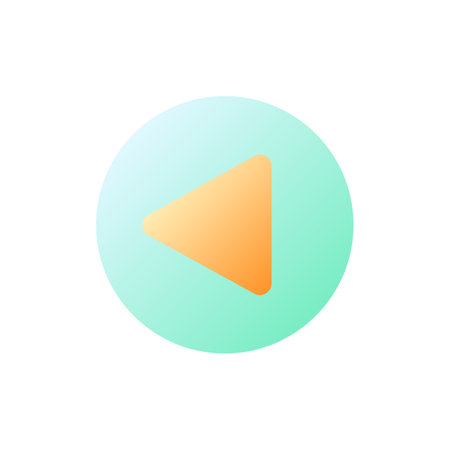 Replay button pixel perfect flat gradient color ui icon. Video and audio content. player control. simple filled pictogram. GUI, UX design for mobile application. Vector isolated RGB illustrationのイラスト素材
