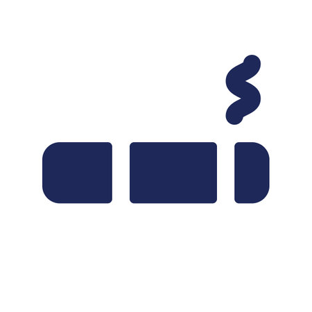 Smoking lounge black glyph ui icon. Rule for guests that smoke. user interface design. Silhouette symbol on white space. Solid pictogram for web, mobile. isolated vector illustrationのイラスト素材