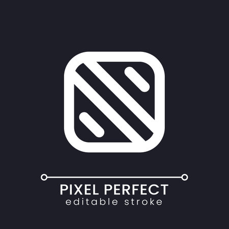 Add background pixel perfect white linear ui icon for dark theme. Upload image to footage. Customize video. Vector line pictogram. Isolated user interface symbol for night mode. editable strokeのイラスト素材