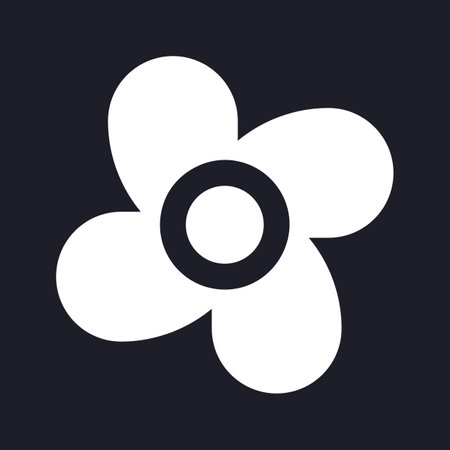 Fan dark mode glyph ui icon. Hotel room cooling. electric appliance. user interface design. White silhouette symbol on black space. Solid pictogram for web, mobile. Vector isolated illustrationのイラスト素材