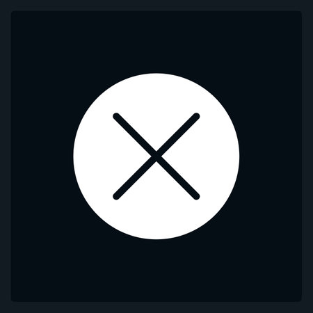Active cancel button UI element template. Editable isolated vector dashboard component. flat user...