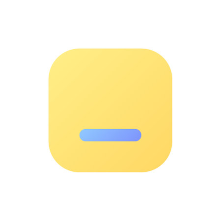 Minimize button pixel perfect flat gradient color ui icon. website size control. digital technology. simple filled pictogram. GUI, UX design for mobile application. Vector isolated RGB illustrationのイラスト素材
